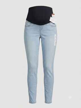 Isabel Maternity by Ingrid & Isabel Over the Belly Skinny Jeans Light Wash 00